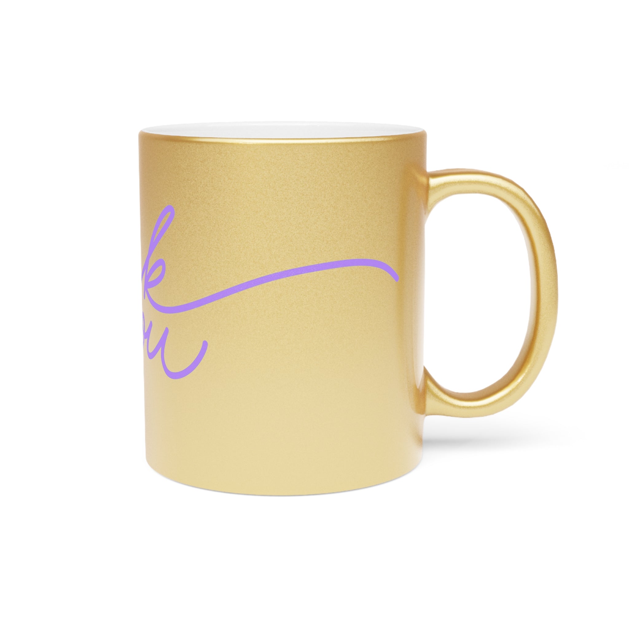 Thank You In A Mug!    Metallic Mug (Silver\Gold)