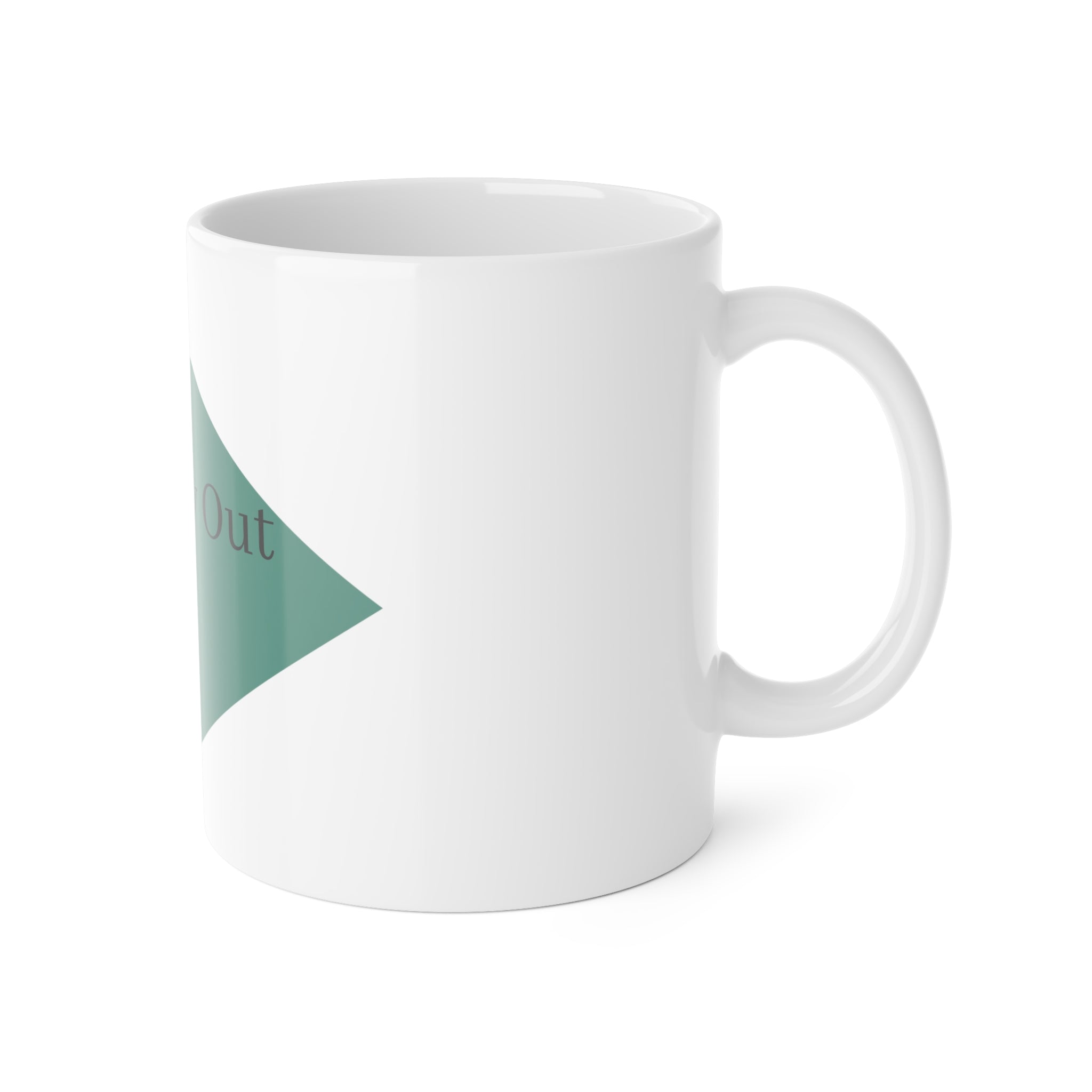 Looking for the way out?  White Ceramic Mug, 11oz