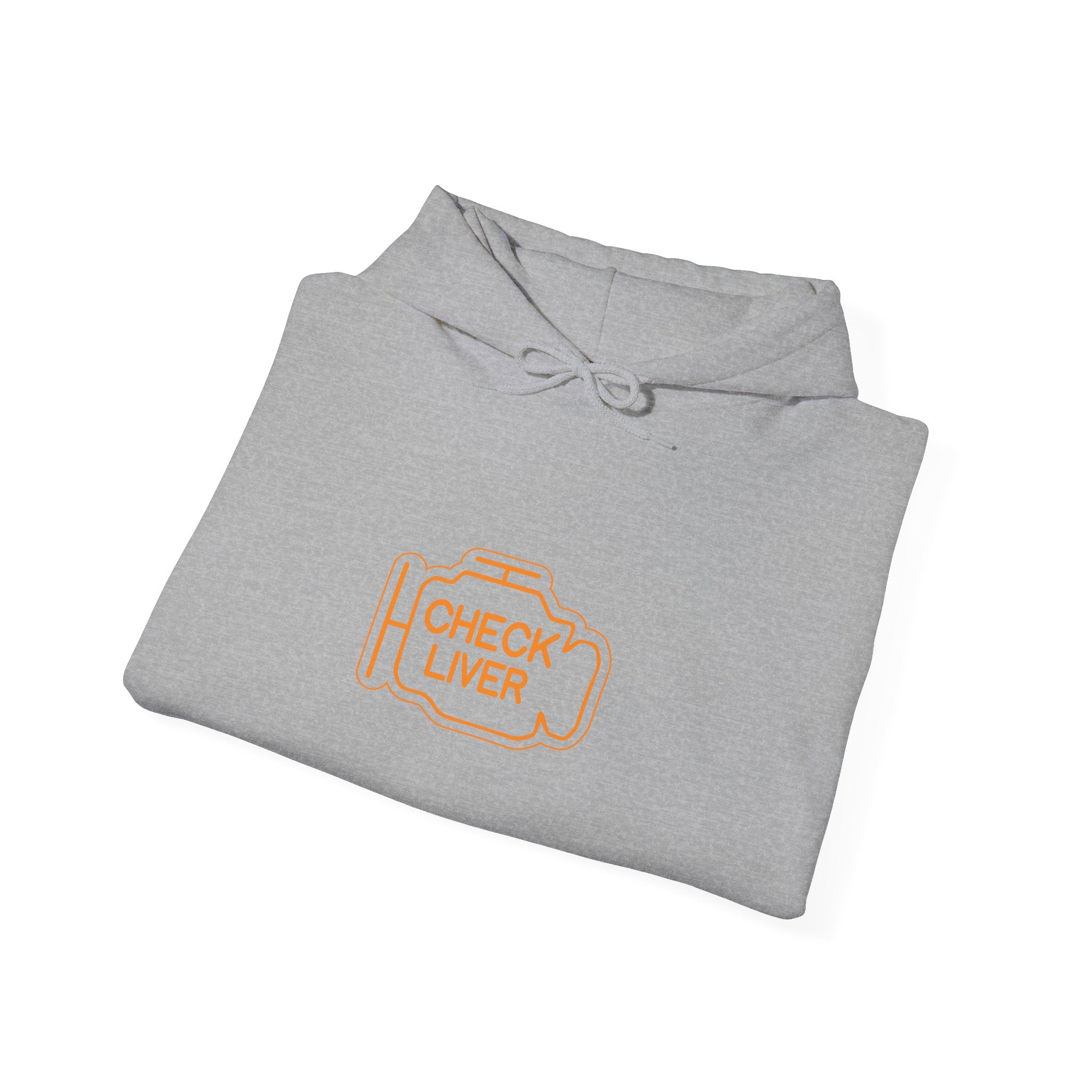 Check Liver  Unisex Heavy Blend™ Hooded Sweatshirt