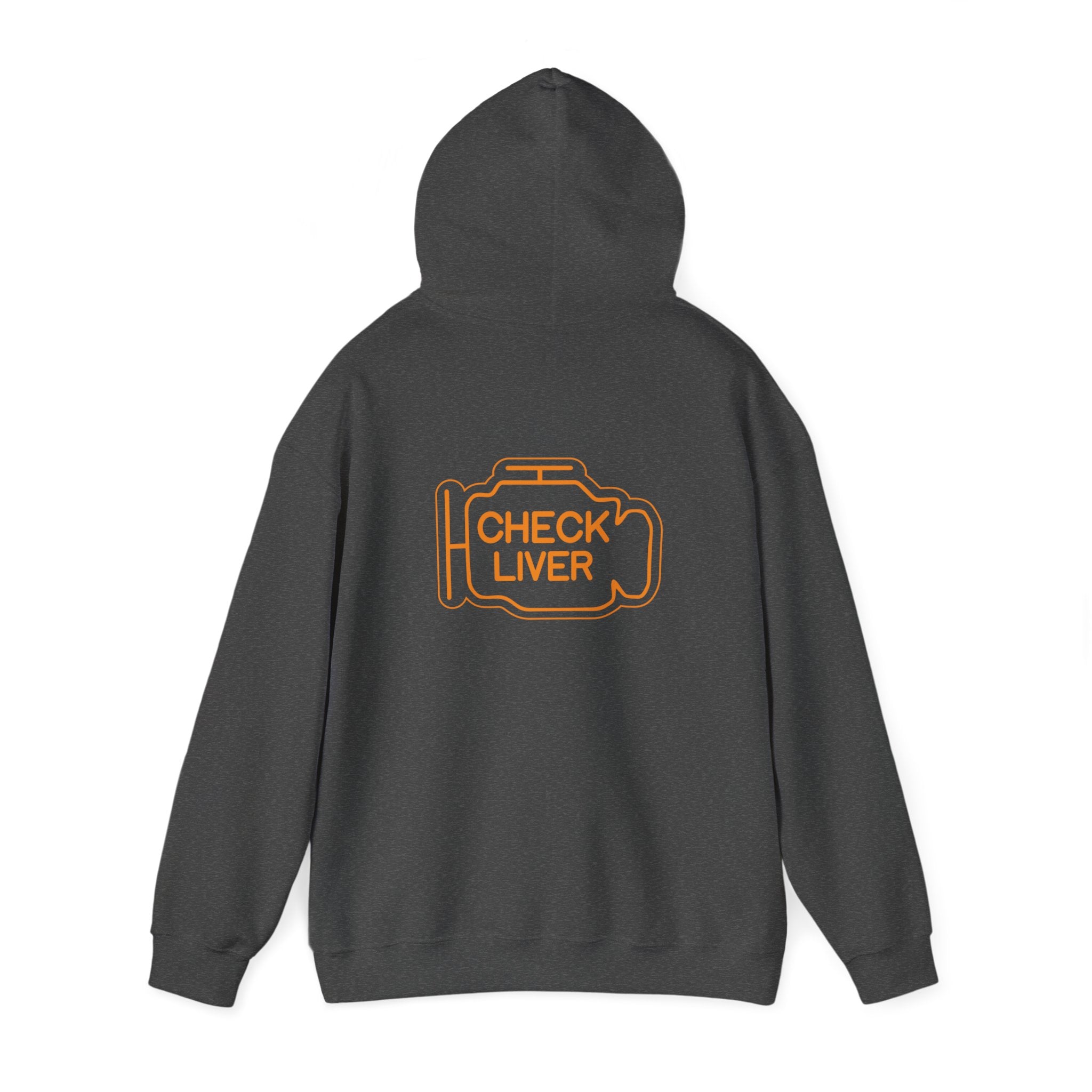 Check Liver  Unisex Heavy Blend™ Hooded Sweatshirt