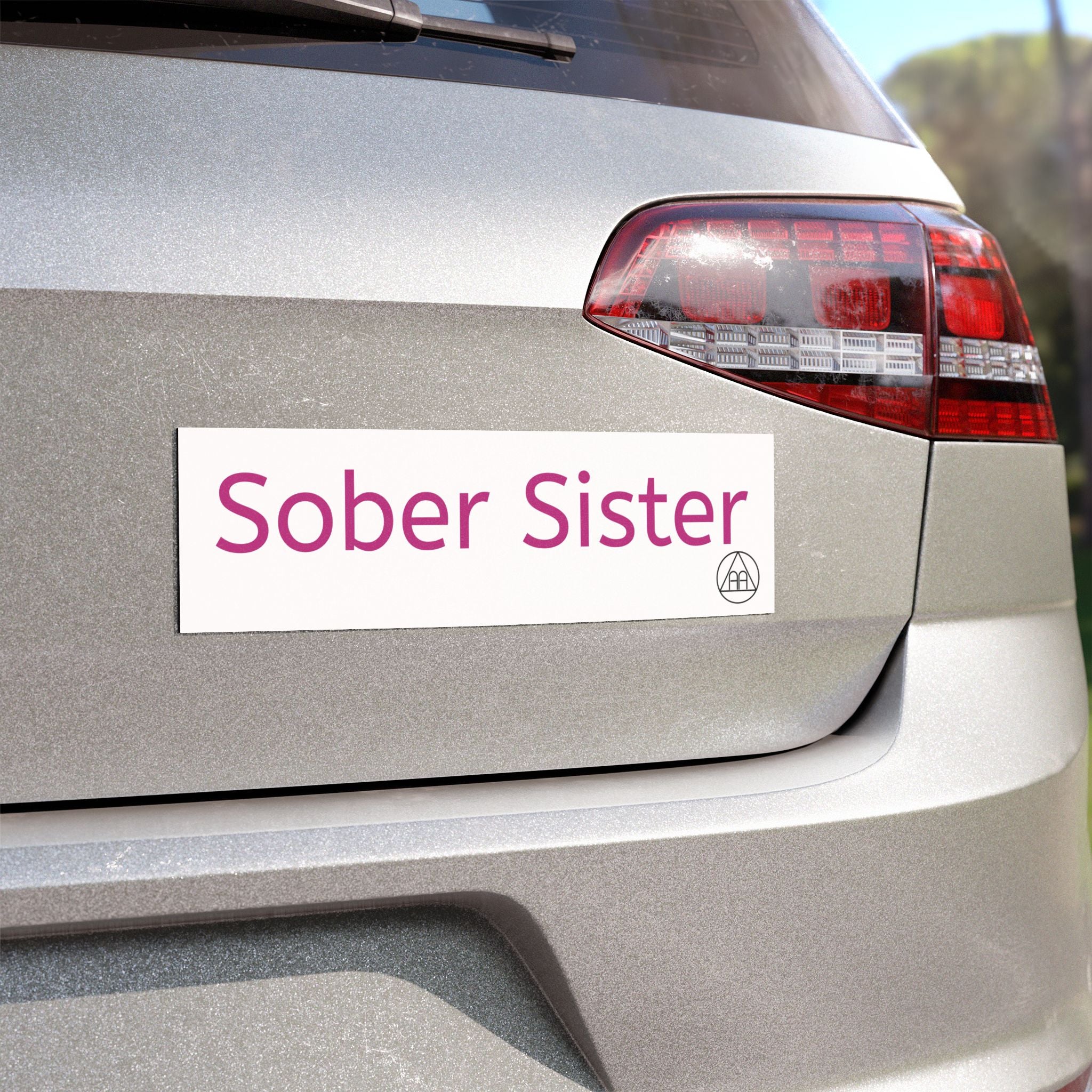 Sober Sister Car Magnet