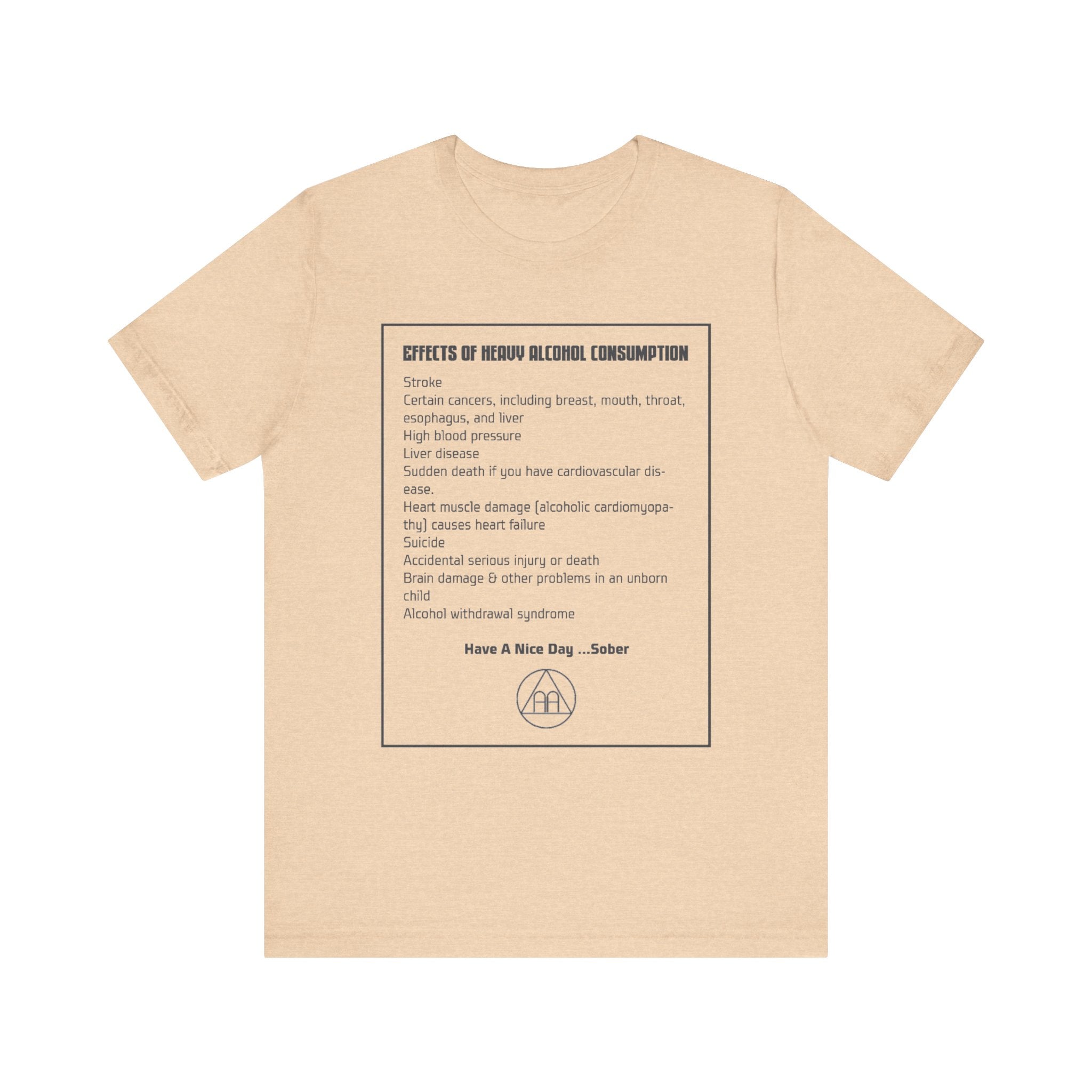 Effects of Heavy Alcohol Consumption T-Shirt