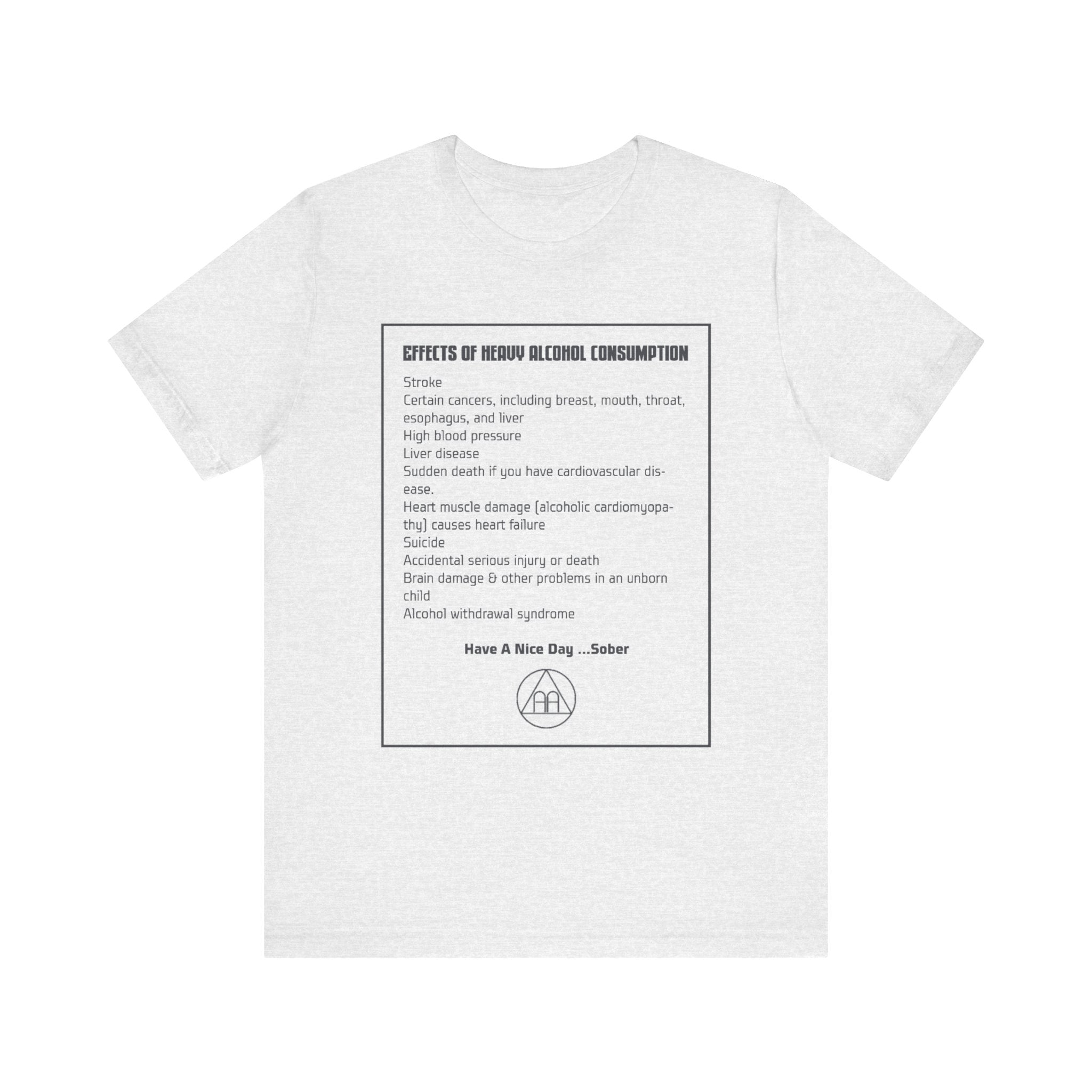 Effects of Heavy Alcohol Consumption T-Shirt