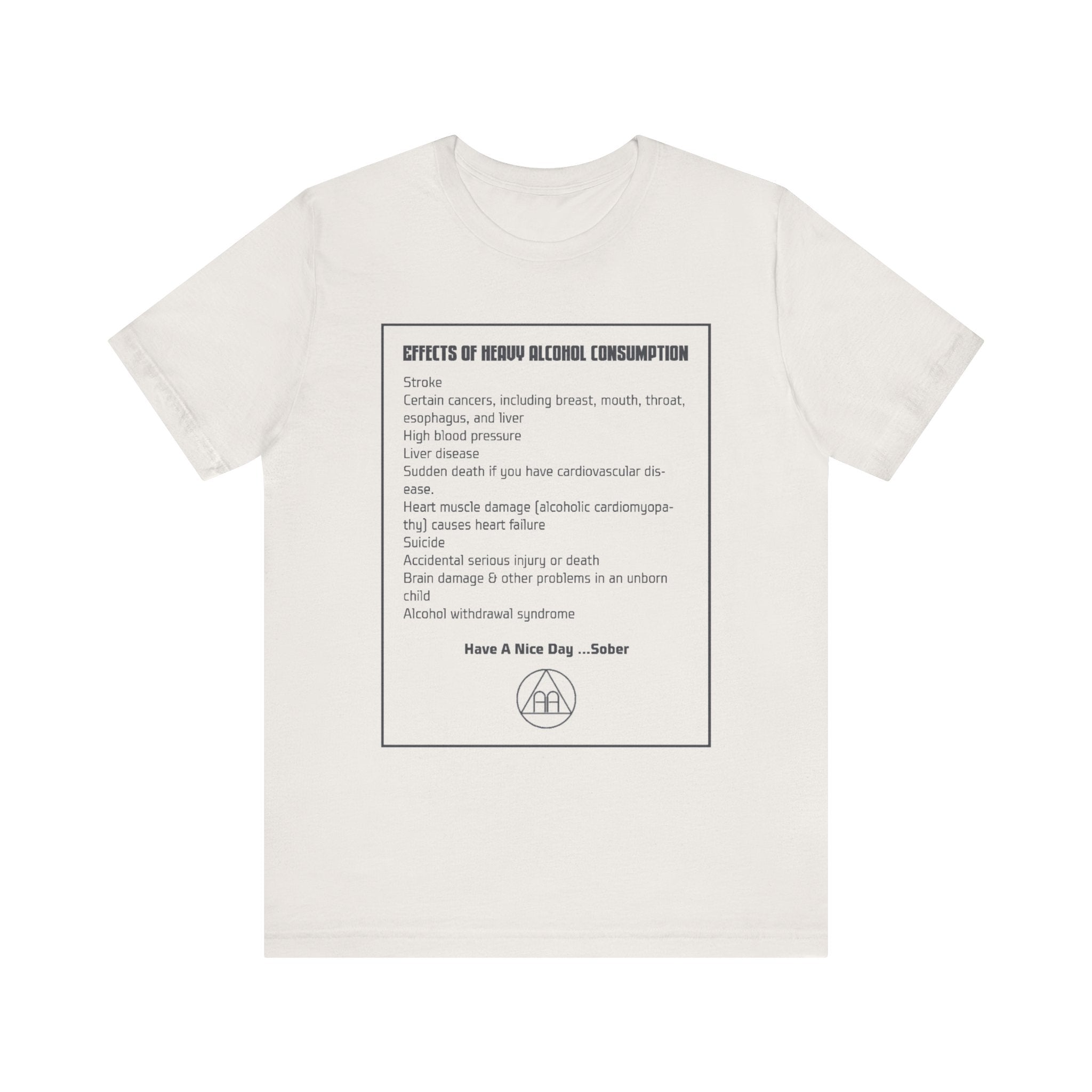 Effects of Heavy Alcohol Consumption T-Shirt