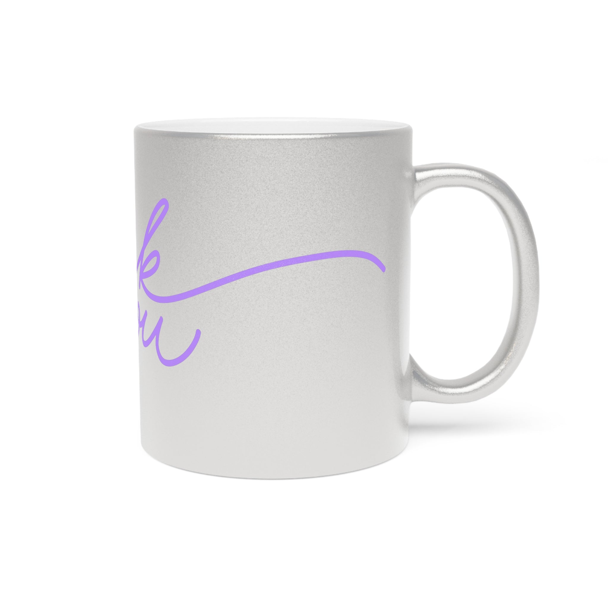 Thank You In A Mug!    Metallic Mug (Silver\Gold)