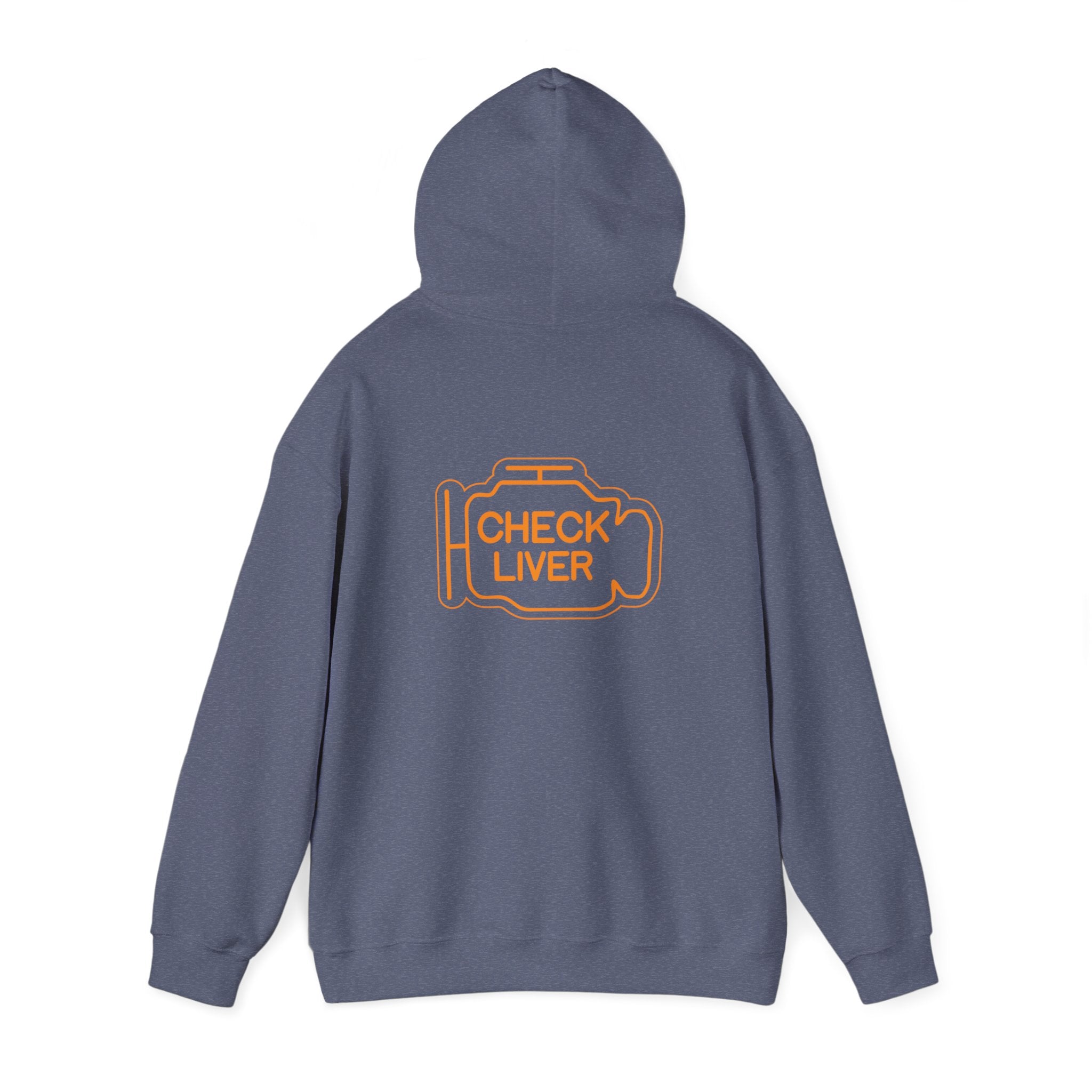 Check Liver  Unisex Heavy Blend™ Hooded Sweatshirt