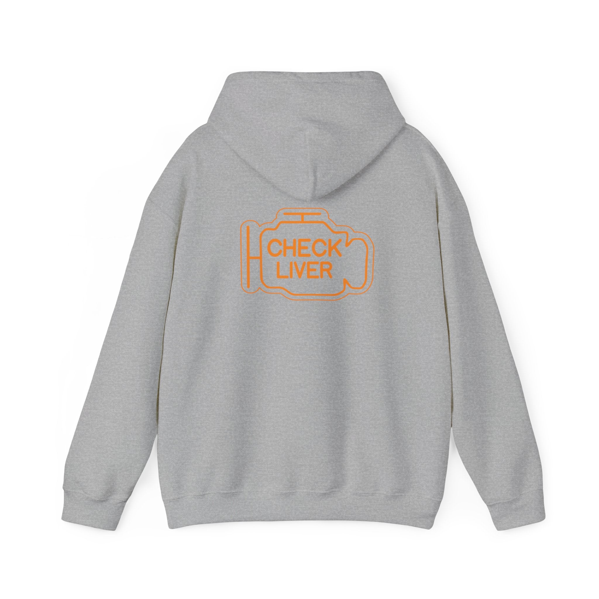 Check Liver  Unisex Heavy Blend™ Hooded Sweatshirt