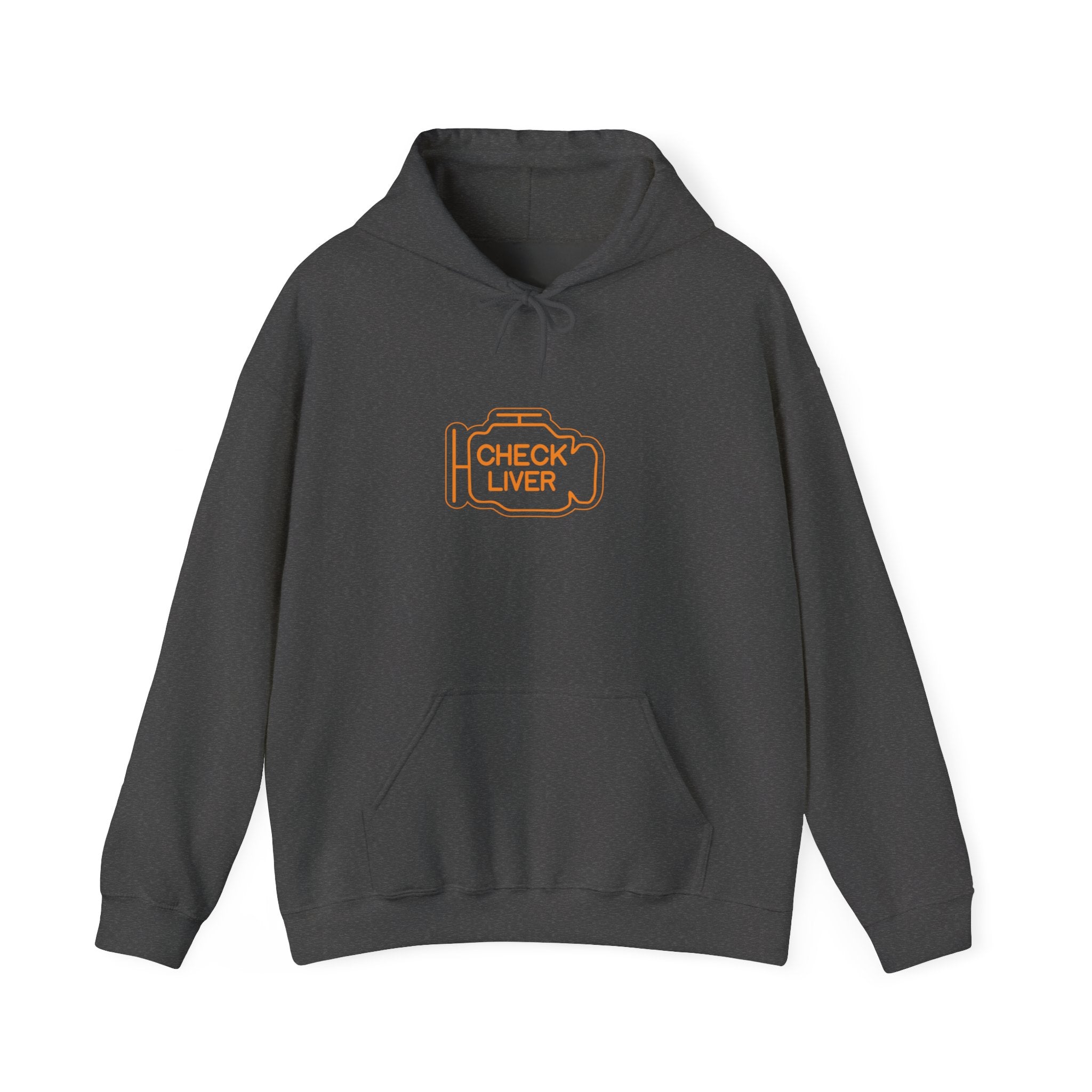 Check Liver  Unisex Heavy Blend™ Hooded Sweatshirt