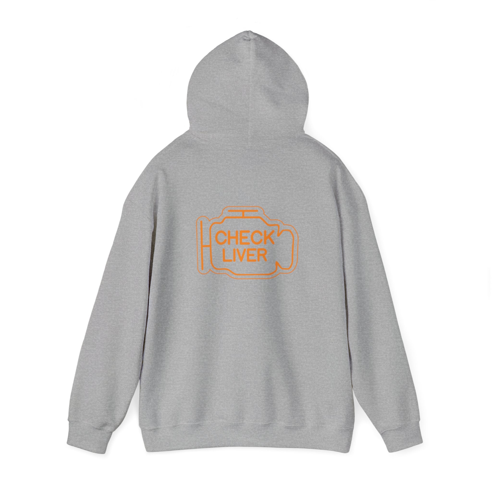 Check Liver  Unisex Heavy Blend™ Hooded Sweatshirt