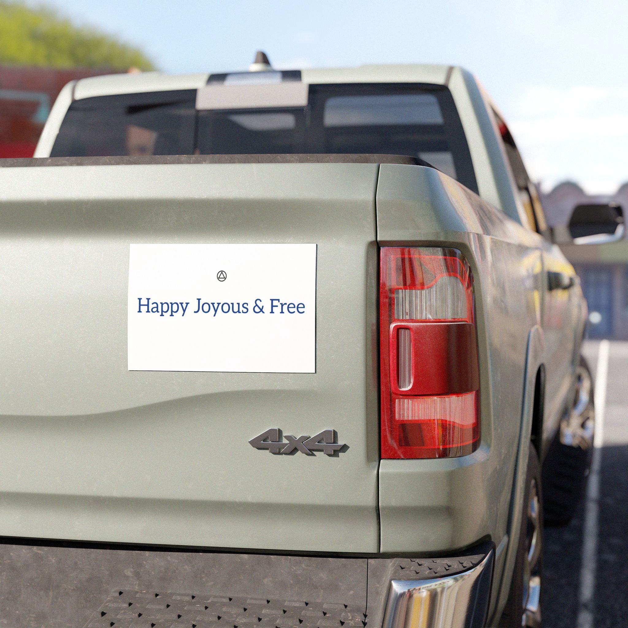 Happy Joyous & Free  Bumper Magnet