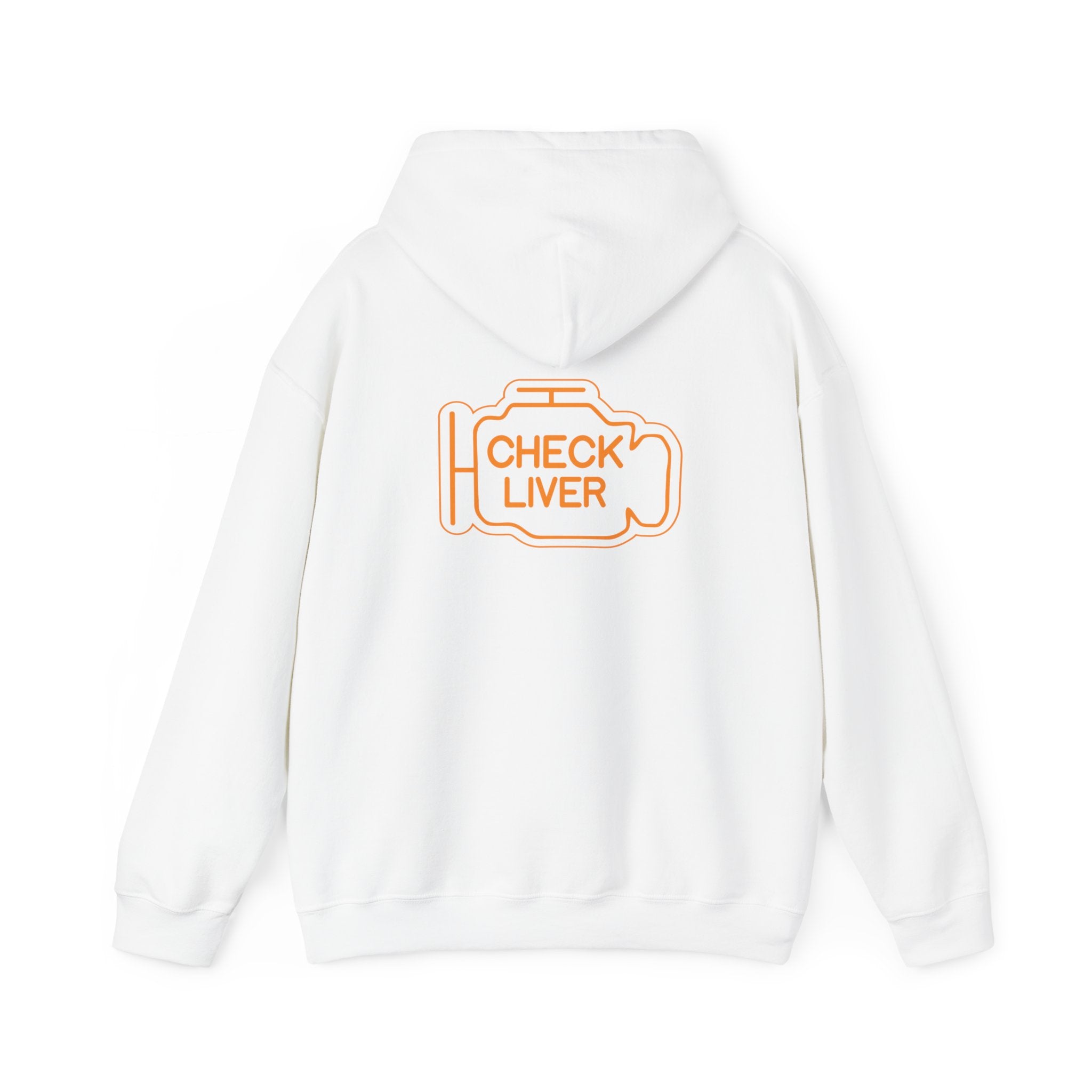 Check Liver  Unisex Heavy Blend™ Hooded Sweatshirt