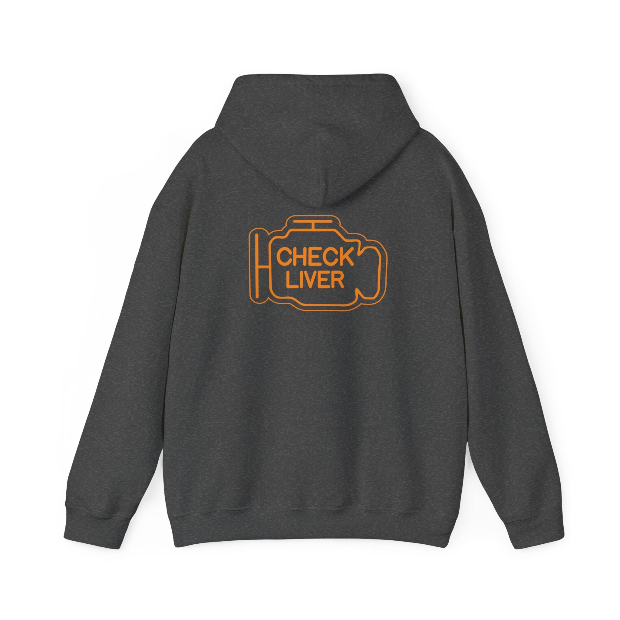 Check Liver  Unisex Heavy Blend™ Hooded Sweatshirt