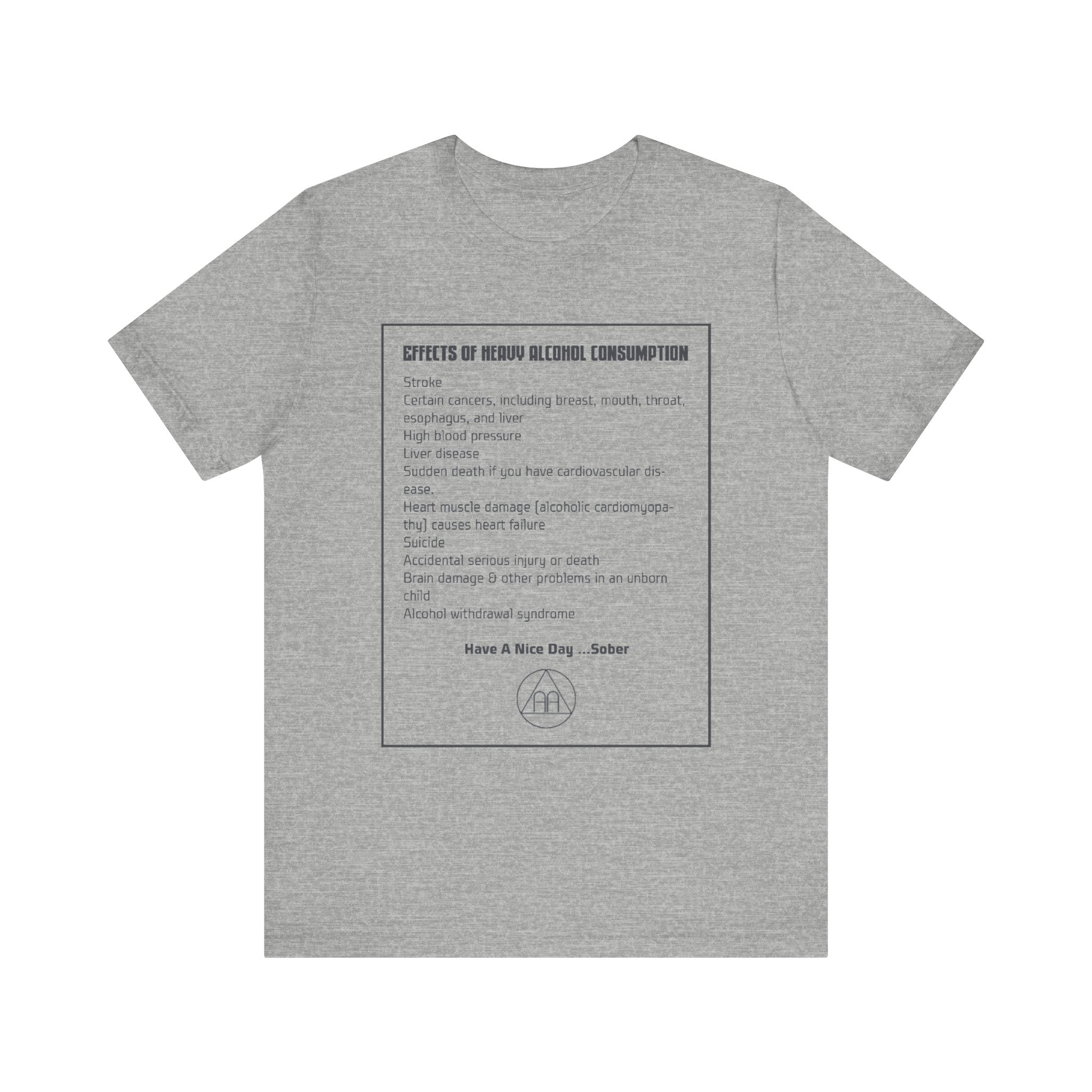 Effects of Heavy Alcohol Consumption T-Shirt