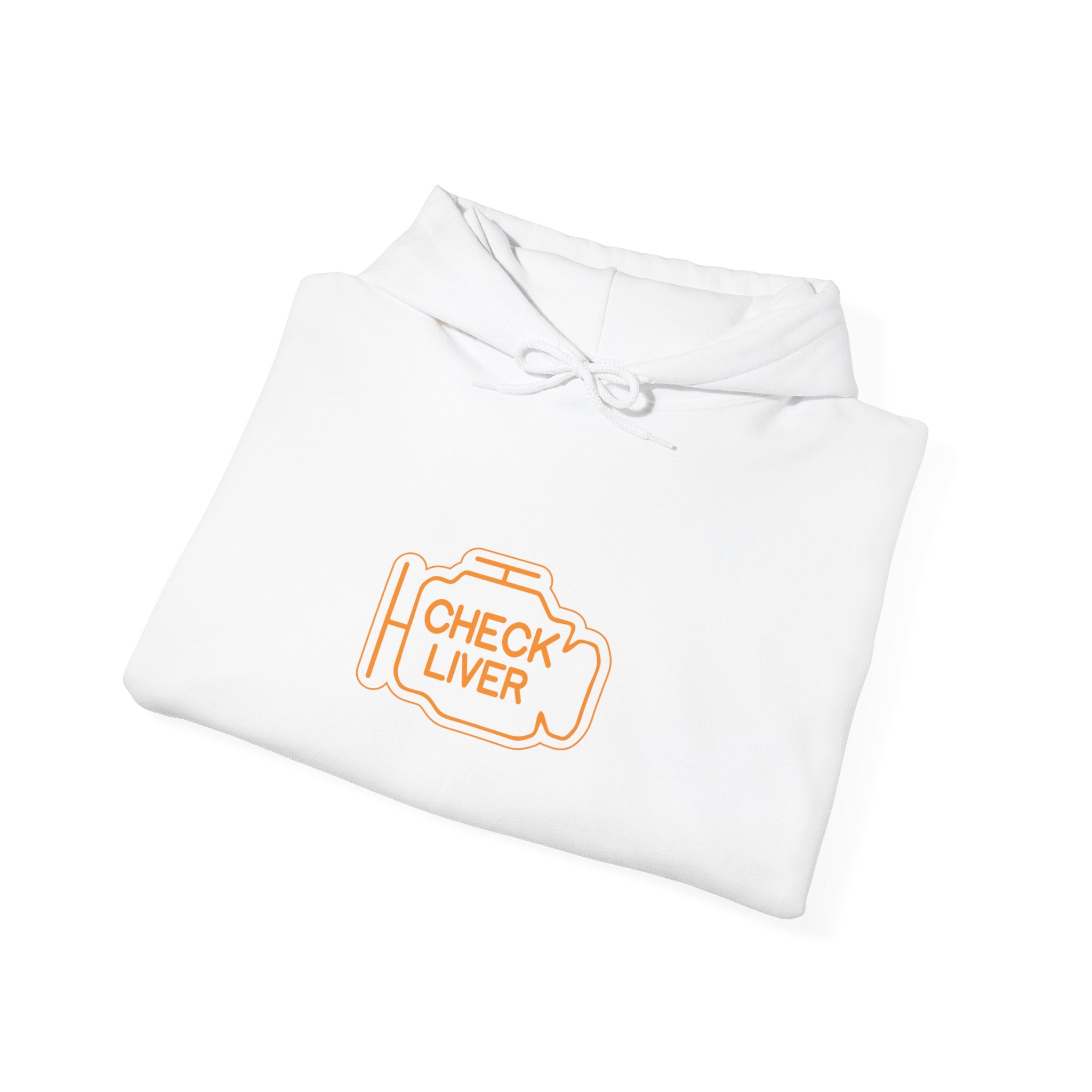 Check Liver  Unisex Heavy Blend™ Hooded Sweatshirt